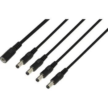 TRU COMPONENTS TC-13232712 DC konektor zásuvka - Zástrčka 5.5 mm 2.1 mm 41.2 cm 1 ks