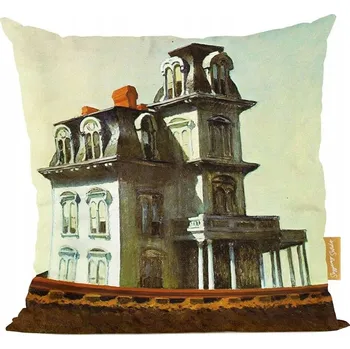 Polštář Polštář Dům u železniční trati Edward Hopper
