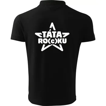 Pánská košile Táta roku rocku - Polokošile pánská Pique Polo 203 - M ( Černá )