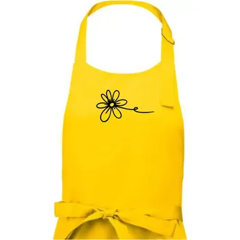 Kuchyňská zástěra Kopretina - Pánská zástěra na vaření - Univerzální velikost ( Žlutá )