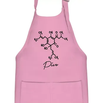 Kuchyňská zástěra Barová chemie - pivo - Dětská zástěra na vaření - Univerzální velikost ( Růžová )