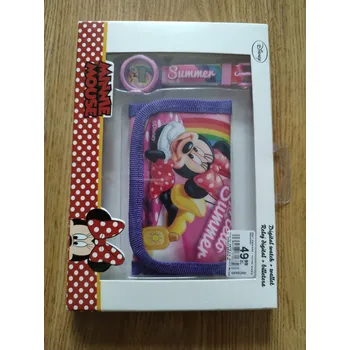 Hodinky Dětské digitální hodinky s peněženkou Minnie Mouse