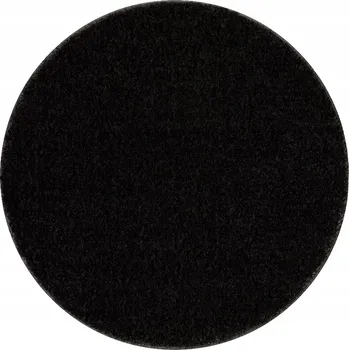 Koupelnová předložka KOUPELNOVÁ PŘEDLOŽKA kulatá 100 cm HLADKÁ JEDNOBAREVNÁ černá PROTISKLUZOVÁ #KPL223