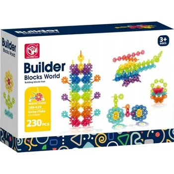 ostatní stavebnice Stavebnice Květiny Konstrukční kroužky pro stavění Kreativní sada 230 dílků.