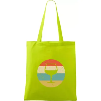 Vintage víno - Taška bavlněná - 42 x 38 cm ( Limetková )