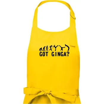 Kuchyňská zástěra Capoeira - Got Ginga - Dámská zástěra na vaření - Univerzální velikost ( Žlutá )