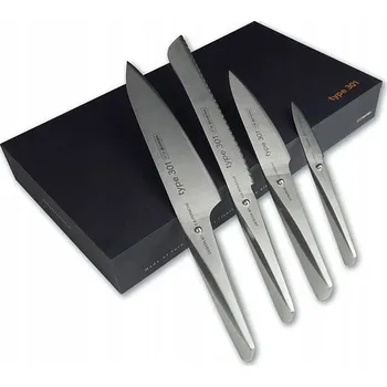 Chroma TYPE 301 Sada 4 Nožů / Kuchařský Nůž, Nůž na Chléb, Nůž na Loupání