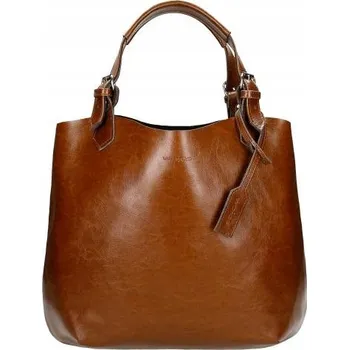 Wojas shopper kabelka z pravé kůže hnědá