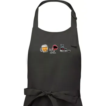 Kuchyňská zástěra Hattrick hokej - Dámská zástěra na vaření - Univerzální velikost ( Tmavá břidlice (šedá se zeleným nádechem) )