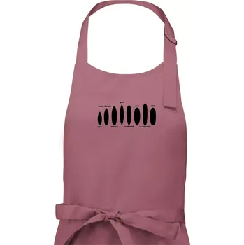 Kuchyňská zástěra Typy surfů - Dámská zástěra na vaření - Univerzální velikost ( Starorůžová )