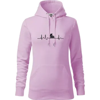 Dámská mikina EKG inline - Mikina dámská Cape s kapucí - 2XL ( Orchid )