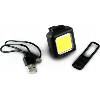 Cyklosvítilna Mini cyklistické světlo přední čtverec jasné - kompaktní