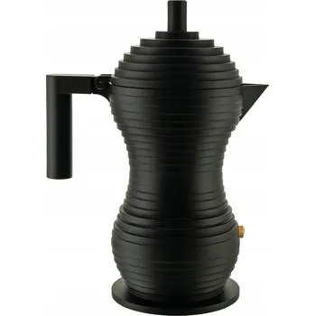 Moka konvice Moka konvička Alessi Pulcina 150 Ml pro 3 šálky, matná černá
