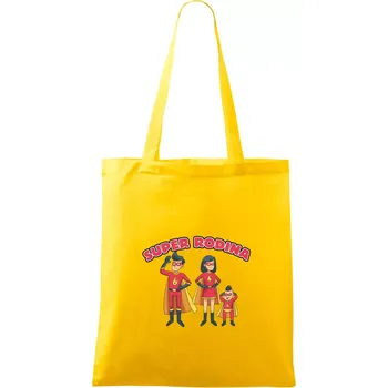 Super rodina - jeden syn - Taška bavlněná - 42 x 38 cm ( Žlutá )