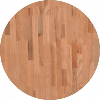 Konferenční stolek Stolová deska, Ø60x4 cm, kulatý, masivní bukové dřevo