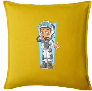 Polštář Vesmírný voják oranžový - Polštář 50x50 - 50x50 - Pouze potah ( Žlutá )