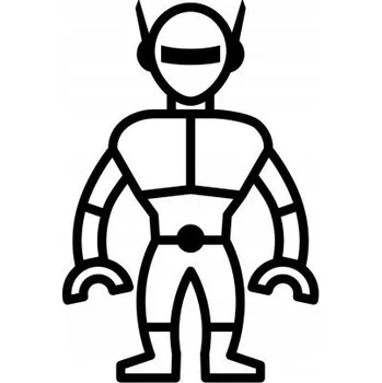 Samolepící dekorace Samolepka na stěnu super robot 15x10 cm