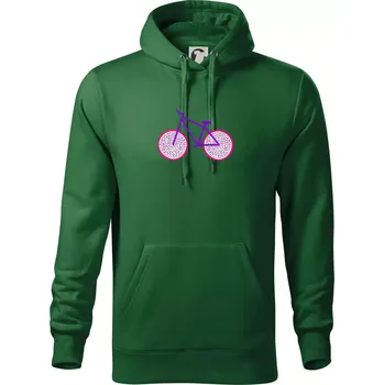 Pánská mikina Kolo dračí ovoce (Moňas) - Mikina pánská Cape s kapucí - S ( Lahvově zelená )