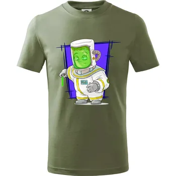 Chlapecké oblečení Vesmírný voják tmavě modrý - Tričko dětské bavlněné - 146 cm/10 let ( Khaki )