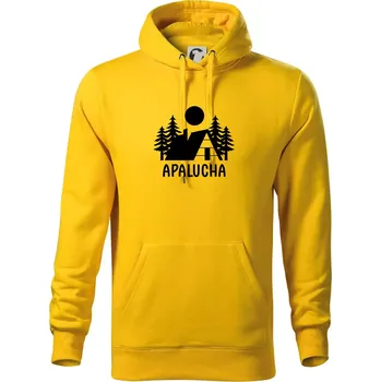 Pánská mikina Apalucha chalupa - Mikina pánská Cape s kapucí - 3XL ( Žlutá )