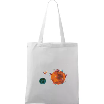 Kolonizace Marsu - Taška bavlněná - 42 x 38 cm ( Bílá )