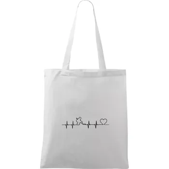 Hokejový brankář EKG - Taška bavlněná - 42 x 38 cm ( Bílá )