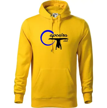 Pánská mikina Capoeira club - bojovník - Mikina pánská Cape s kapucí - XL ( Žlutá )