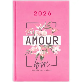 Kalendář Knižkový kalendář pro učitele 2026 A5, růžový