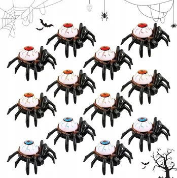 Party dekorace Pavouci dekorace svítící na Halloween podsvícená oční bulva 12 kusů