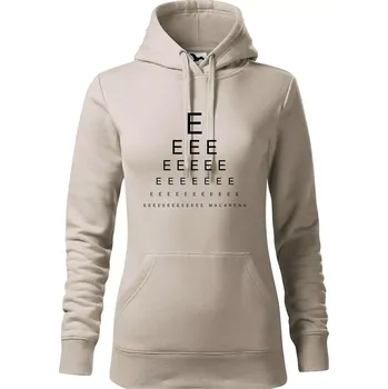 Dámská mikina EEE macarena - Mikina dámská Cape s kapucí - XS ( Ledově šedá )