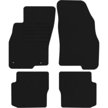 autokoberec Velurové autokoberce s upevněním v sadě Edecor