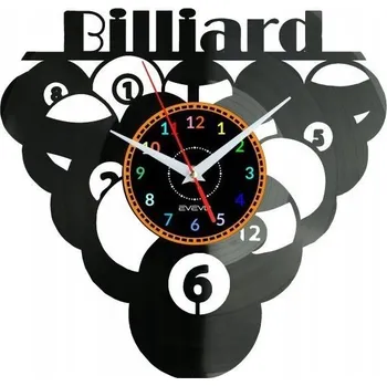 Hodiny Kulečník Nástěnné Hodiny Vinylová Deska Moderní Dekorativní Dárek k Narozeninám