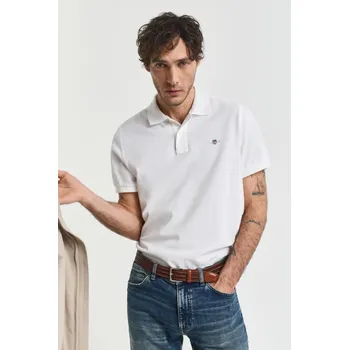 Pánská košile POLOKOŠILE GANT REG SHIELD SS PIQUE POLO WHITE