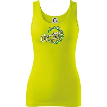 Capoeira club nápis - cviky v kruhu - Dámské tílko - XS ( Limetková )