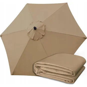Stínicí technika Výměnný potah na zahradní slunečník 6 ramen 270 cm - khaki