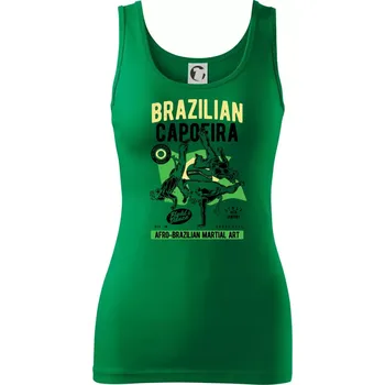 Dámské tričko Brazilian Capoeira - Dámské tílko - M ( Středně zelená )