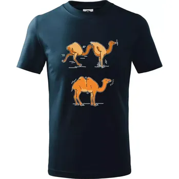 Chlapecké tričko Pravda o velbloudech - Tričko dětské bavlněné - 134 cm/8 let ( Námořní modrá (velmi tmavá - téměř černá) )