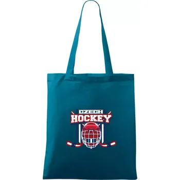 Czech Hockey erb - Mistrovství světa v ledním hokeji 2024 - Taška bavlněná - 42 x 38 cm ( Petrolejová )