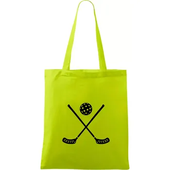 Florbalové hokejky - Taška bavlněná - 42 x 38 cm ( Limetková )