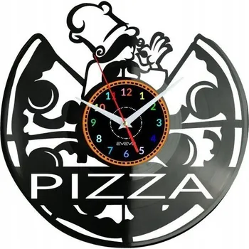 Hodiny Nástěnné hodiny Šéfkuchař Vaše Jméno - Vinylová deska, moderní dekorace