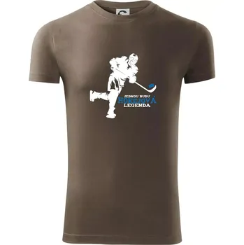 Pánské oblečení Jednou budu hokejová legenda - Viper FIT - Pánské zůžené tričko - L ( Army )