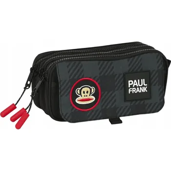 Penál Třípatrový penál Paul Frank Campers Černý (21,5 x