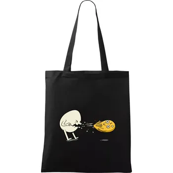 Vajíčko kejch - Taška bavlněná - 42 x 38 cm ( Černá )