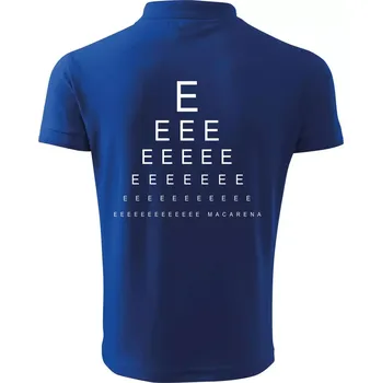 Pánská košile EEE macarena - Polokošile pánská Pique Polo 203 - 4XL ( Královská modrá )