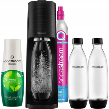 Výrobník sody Výrobník Sody SodaStream TERRA pro plynování vody 2 lahve + sirup Mojito