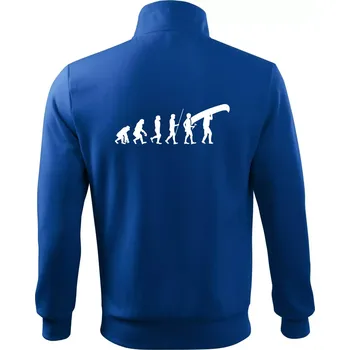 Pánská mikina Evoluce kanoe nad hlavou - Mikina bez kapuce Adventure - S ( Královská modrá )