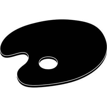 Samolepící dekorace Samolepka na stěnu malířství paleta 27x45cm