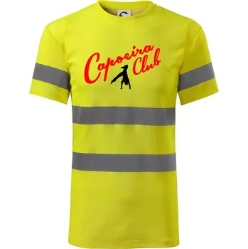 Capoeira club s tanečníkem - Triko reflexní - HV PROTECT - S ( Neonově žlutá )