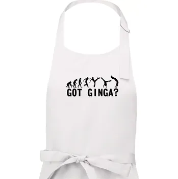 Kuchyňská zástěra Capoeira - Got Ginga - Dámská zástěra na vaření - Univerzální velikost ( Bílá )