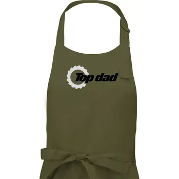 Kuchyňská zástěra Top Dad - Pánská zástěra na vaření - Univerzální velikost ( Khaki )